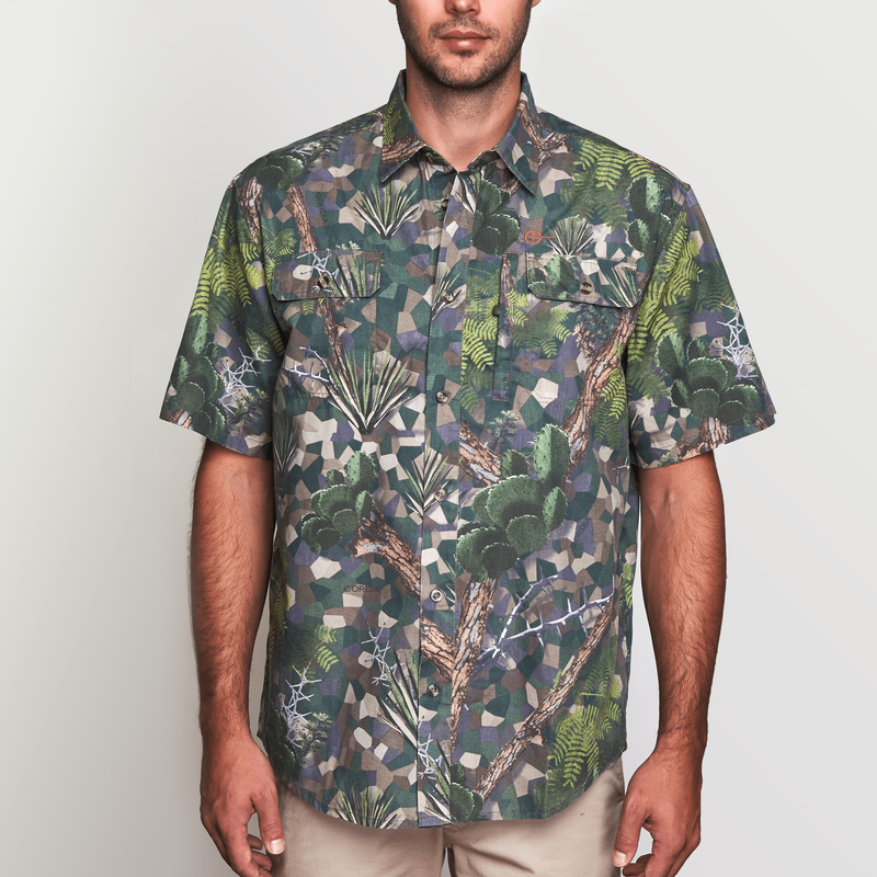 Hemingway button down camouflage shirt